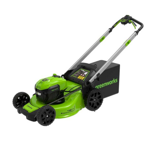 Самоходная бесщеточная аккумуляторная газонокосилка Greenworks GD40LM48SPK4 40 В, 4 А*ч 2517407UB