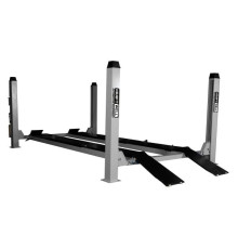 Четырехстоечный подъемник KraftWell г/п 4500 кг. платформы для сход-развала, цвет серый, длина платформ до 5700 мм KRW450AT