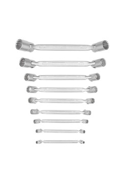 Набор 12-гранных двусторонних шарнирных ключей NORGAU NBS34-009 6x7-24x27 мм, 9 шт. 060510709