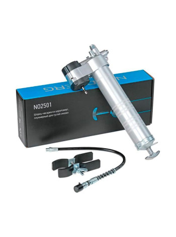 Шприц-насадка на шуруповерт плунжерный для густой смазки NORDBERG 400 мл NO2501