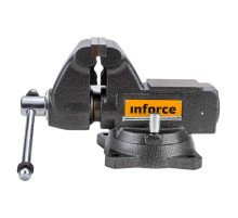 Поворотные слесарные тиски Inforce 115 мм 05-23-09