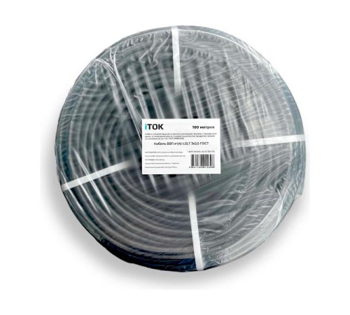 Кабель iTOK ВВГнг(А)-LSLTx 3x1,5 ГОСТ (100 метров) i-KPP-VVGNG-LSLTX-315-100