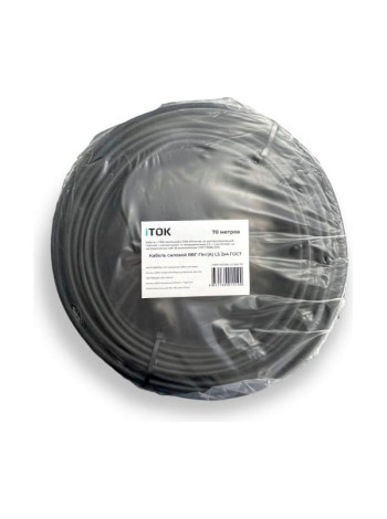 Кабель iTOK ВВГ-П нг(А) LS 2x4 ГОСТ (30 метров) i-KPP-VVGNG-LS-240-30