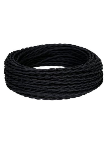 Витой провод iTOK Ретро ПВХ ПуГВнг(А)-LS 3x2,5, ГОСТ черный (20 метров) ge70152-05 i-KPP-PUGVNG-LS-RETRO-325-20-BL