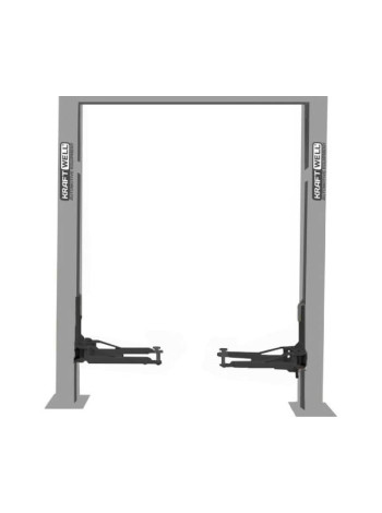 Двухстоечный подъемник KraftWell г/п 4000 кг, электрогидравлический, высота 3692 мм, сеть 220 В, упр. стопоры на 2-х колоннах KRW4DLU/220