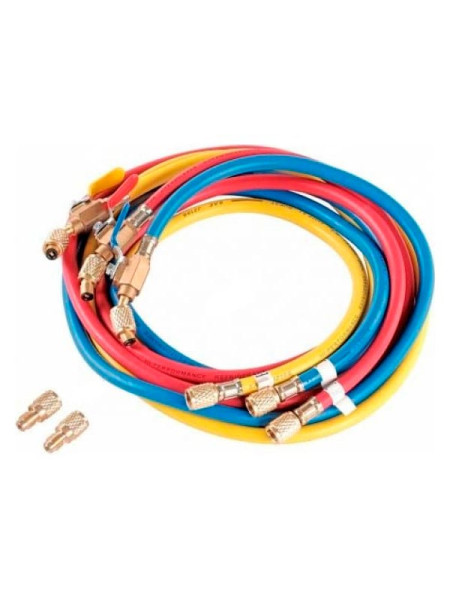 Шланг заправочный для фреона, 1.8 м (комплект 3 шт) NORDBERG NFH18