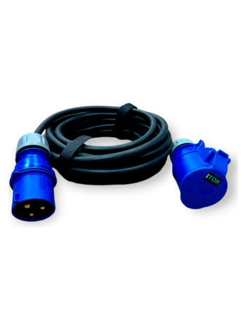 Промышленный однофазный силовой удлинитель специального назначения iTOK серии iCONNECT pro кгтп-хл 3x1,5 мм 16а 230в 1p+n+e ip44 гост 10 м i-CONNECT-PRO-SUS-KG-315-VR-220-3-44-10