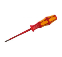 Отвёртка диэлектрическая Wera, VDE, SL 0.8х4.0х100 мм, WE-006115