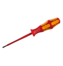Отвёртка диэлектрическая Wera, VDE, SL 0.8х4.0х100 мм, WE-006115
