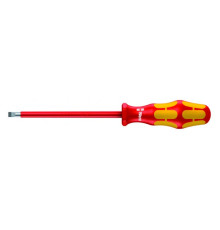 Отвёртка диэлектрическая Wera, VDE, SL 1.0х5.5х125 мм, WE-006120