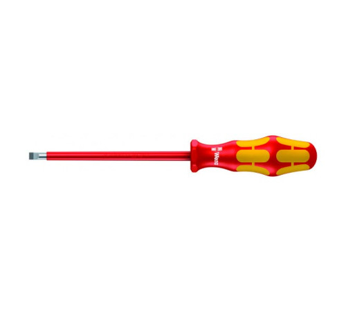 Отвёртка диэлектрическая Wera, VDE, SL 1.0х5.5х125 мм, WE-006120