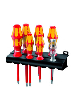Набор диэлектрических отвёрток 1000 V 160I/165I/7 SATZ 7TLG. Wera WE-006148
