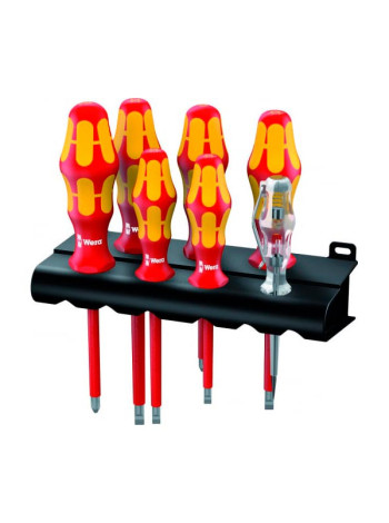 Набор диэлектрических отвёрток 1000 V 160I/165I/7 SATZ 7TLG. Wera WE-006148