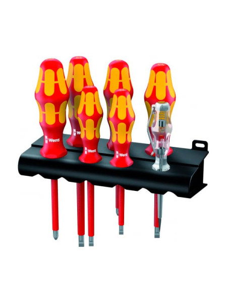 Набор диэлектрических отвёрток 1000 V 160I/165I/7 SATZ 7TLG. Wera WE-006148