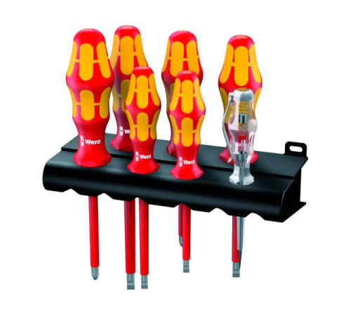 Набор диэлектрических отвёрток 1000 V 160I/165I/7 SATZ 7TLG. Wera WE-006148