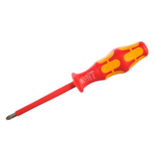 Отвёртка диэлектрическая Wera, VDE, PZ 2х100 мм, WE-006164