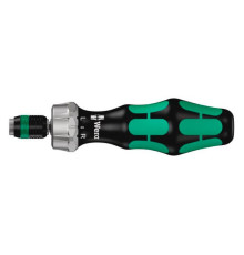 Рукоятка-битодержатель с трещоткой Wera, 1/4"х142 мм, WE-051461