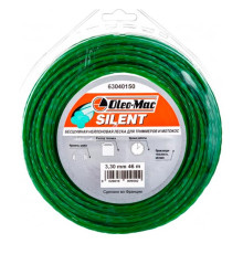 Леска 3.3мм 46м silent Oleo-Mac 6304-0150