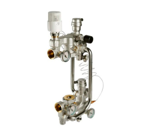 Насосно-смесительный узел с термоголовкой (без насоса) VALTEC VT.COMBI.0.180