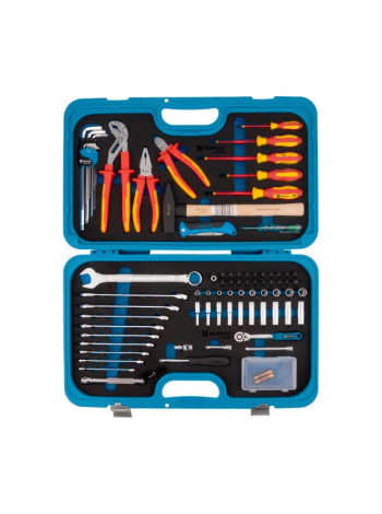 Набор электрика NORGAU тип N1000Е 70 предметов в пластиковом кейсе 068102001