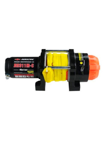 Электрическая лебедка с синтетическим тросом Автоспас ЛПЭ11М-С Мустанг W1399