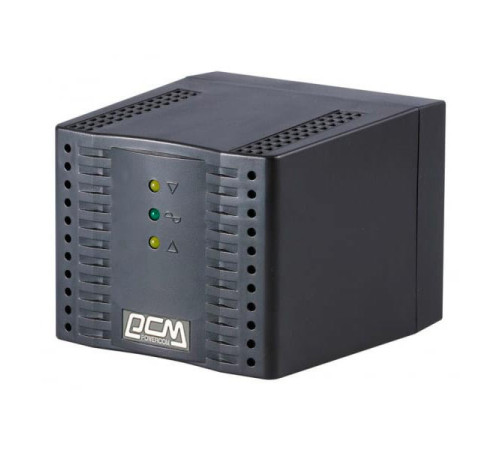 Стабилизатор напряжения Powercom черный TCA-1200 BL
