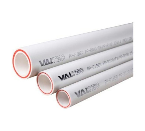 Труба армированная стекловолокном VALTEC PP-FIBER PN 20, 63мм, белый VTp.700.FB20.63