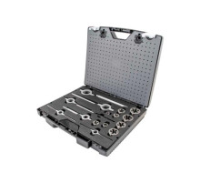 Набор ручных метчиков и плашек NORGAU UNF 1/4-1", 37 предметов HSS 013904650