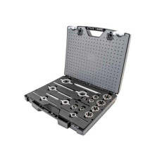 Набор ручных метчиков и плашек NORGAU UNF 1/4-1", 37 предметов HSS 013904650
