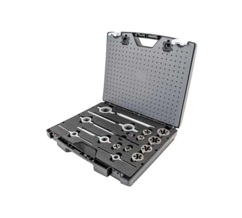 Набор ручных метчиков и плашек NORGAU UNF 1/4-1", 37 предметов HSS 013904650