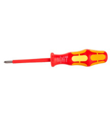 Крестовая отвёртка Wera PlusMinus 165 i VDE, PZ/SL1x80 мм 1000V, на подвесе WE-100021