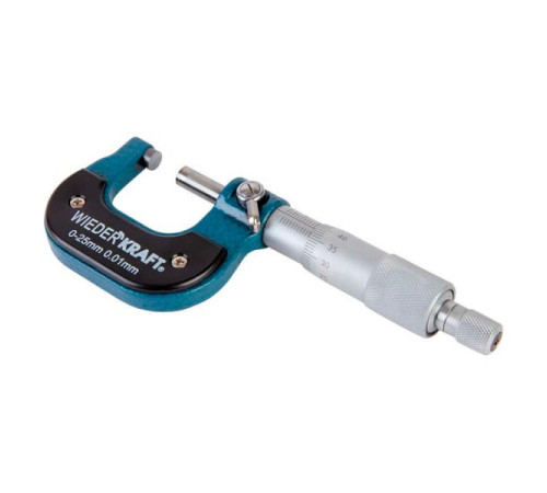 Микрометр WIEDERKRAFT нониусный, 0-25 мм, 0.01 мм WDK-MM2501