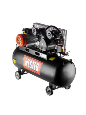 Компрессор Wester WBK2200/100PRO ременной привод, поршневой масляный, 2200 Вт, 340л/мин, 8бар 631639