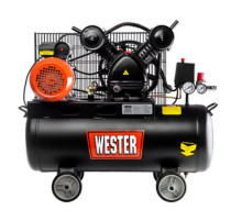 Компрессор Wester WBK2200/50PRO ременной привод, поршневой масляный, 2200 Вт, 340л/мин, 8бар 631638