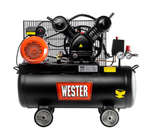 Компрессор Wester WBK2200/50PRO ременной привод, поршневой масляный, 2200 Вт, 340л/мин, 8бар 631638