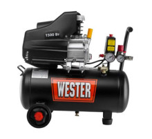 Компрессор Wester WK1500/24 масляный, 1500Вт, 190л/мин, 24л, 8 бар 631630