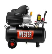 Компрессор Wester WK1500/24 масляный, 1500Вт, 190л/мин, 24л, 8 бар 631630