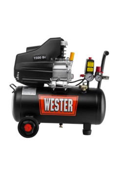 Компрессор Wester WK1500/24 масляный, 1500Вт, 190л/мин, 24л, 8 бар 631630