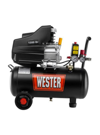 Компрессор Wester WK1500/24 масляный, 1500Вт, 190л/мин, 24л, 8 бар 631630