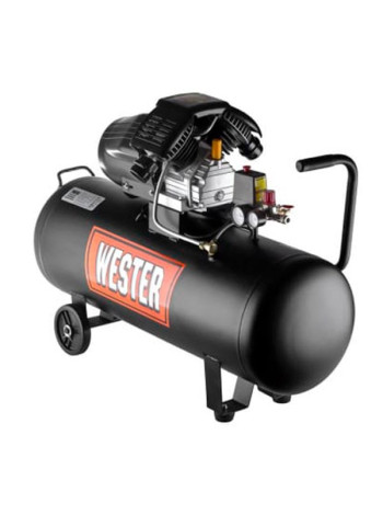 Компрессор Wester WK2200/100PRO поршневой масляный, 2200 Вт, 330л/мин, 8бар 631637