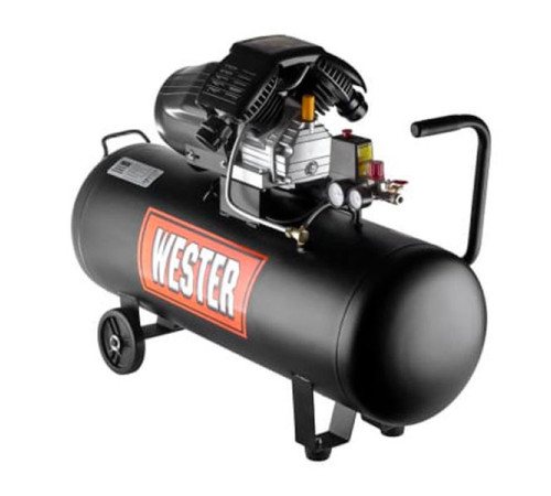 Компрессор Wester WK2200/100PRO поршневой масляный, 2200 Вт, 330л/мин, 8бар 631637