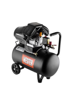 Компрессор Wester WK2200/50PRO поршневой масляный, 2200 Вт, 330л/мин, 8бар 631636