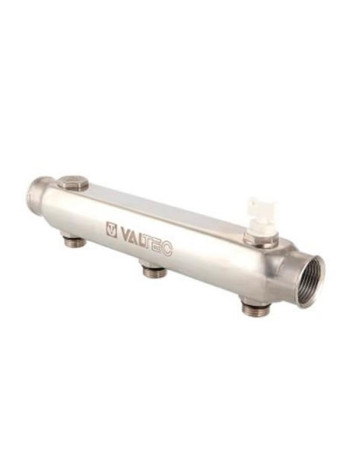 Коллектор из нержавеющей стали VALTEC 100 мм, 1х7 выходов, 1/2 наружная VTc.510.SS.060407