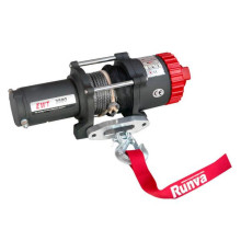 Электрическая лебёдка RUNVA 12V 3500A lbs 1588 кг синтетический трос EWT3500ASR