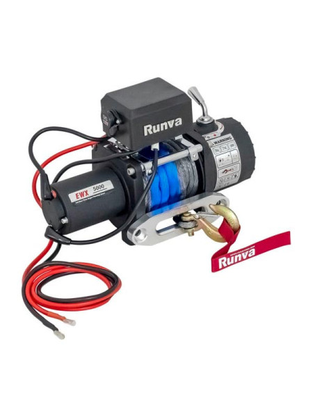 Автомобильная электрическая лебёдка RUNVA 12V EWX5000SR 2268 кг синтетический трос EWX5000SR