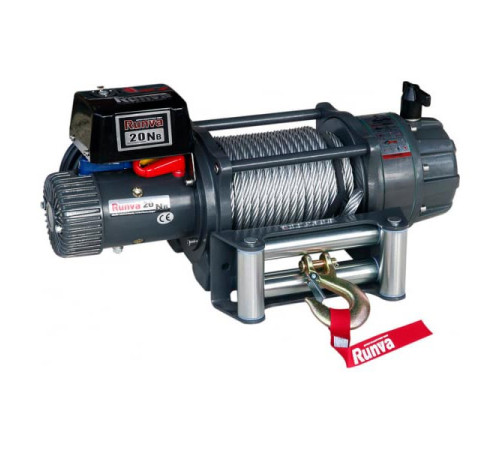 Электрическая лебёдка RUNVA 24V 20000 lbs влагозащищенная EWB20000S24V