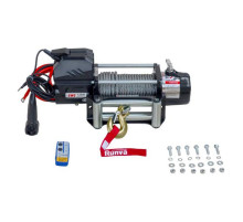 Автомобильная электрическая лебёдка RUNVA 12V Magnum 12000 lbs 5443 кг стальной трос EWD12000F