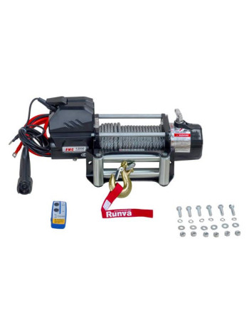 Автомобильная электрическая лебёдка RUNVA 12V Magnum 12000 lbs 5443 кг стальной трос EWD12000F