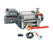 Электрическая лебёдка RUNVA индустриальная 24V 12000 lbs 5443 кг EWN12000U24V