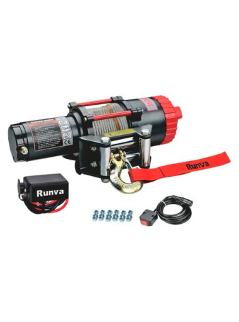 Электрическая лебёдка RUNVA 12V 3500A lbs 1588 кг EWT3500A